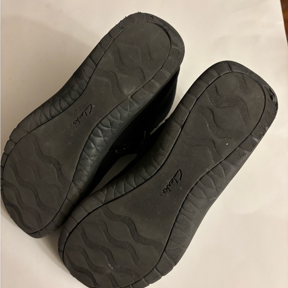Clark’s Cloudsteppers Black Slip-On Shoes Size 8M - Picture 8 of 8